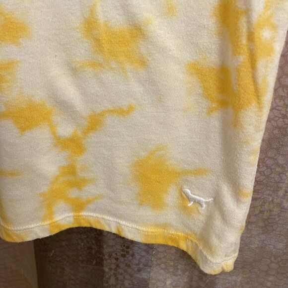 PINK Victoria’s Secret yellow tie-dye t-shirt size M - Picture 3 of 4
